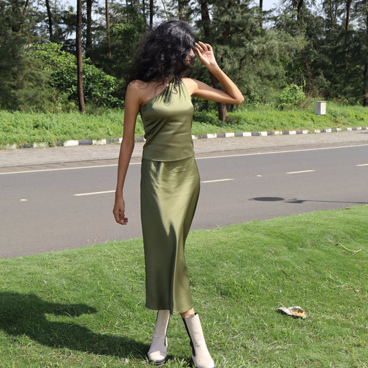Vana Satin Skirt