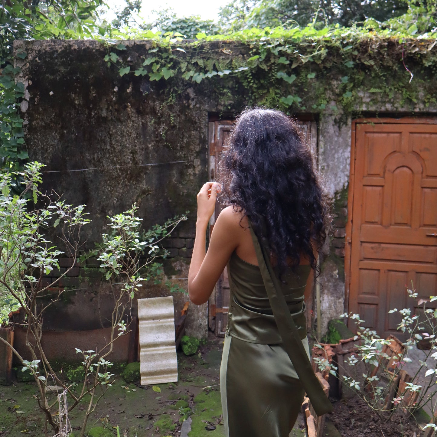 Vana Satin Scarf Top