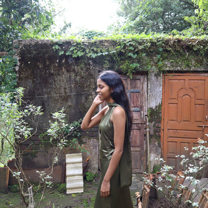 Vana Satin Scarf Top